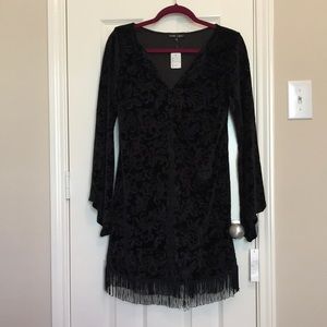 NWT Boho Chic Damask Tassel Dress